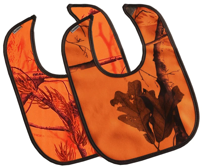 Realtree AP Blaze Orange Bibs, 2 Pack