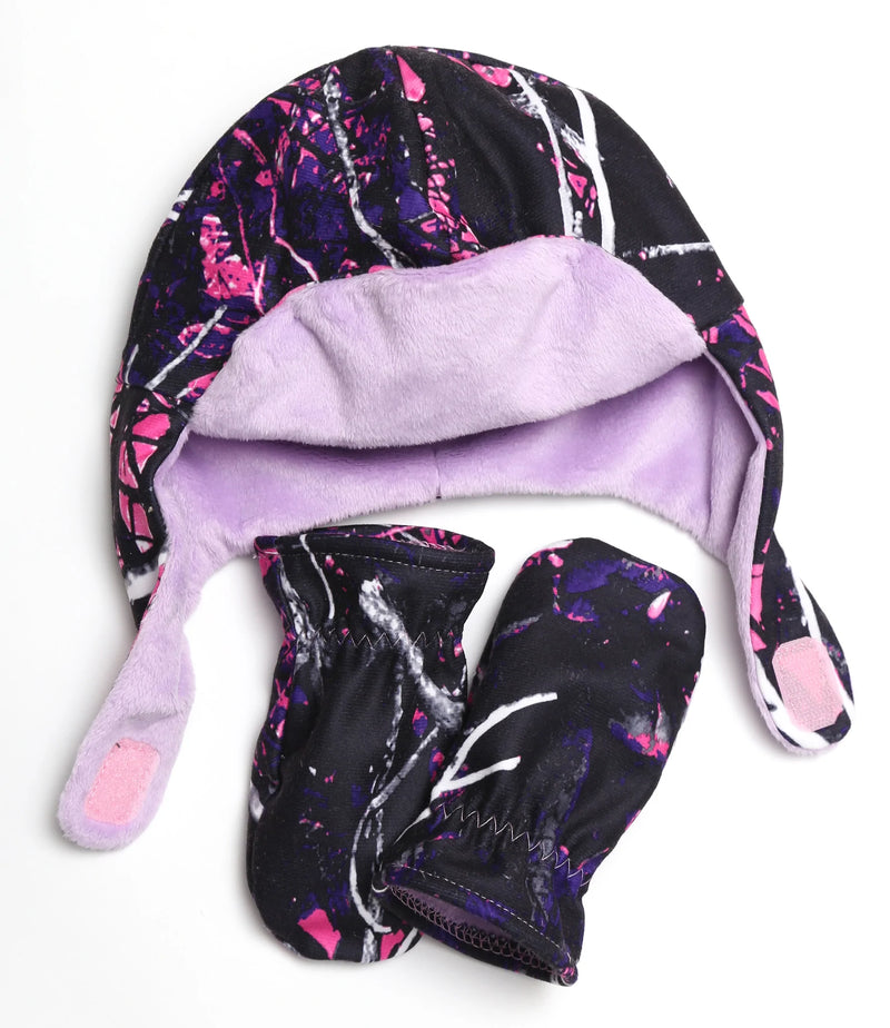 Muddy Girl® Baby Hat & Mitten Set