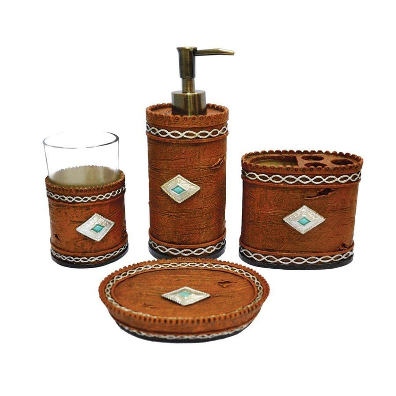 SOCORRO 4PC BATH COUNTERTOP ACCESSORY SET