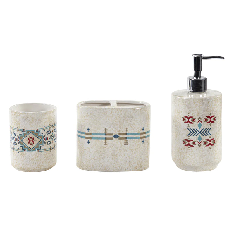 SPIRIT VALLEY CERAMIC 3PC COUNTERTOP BATHROOM SET