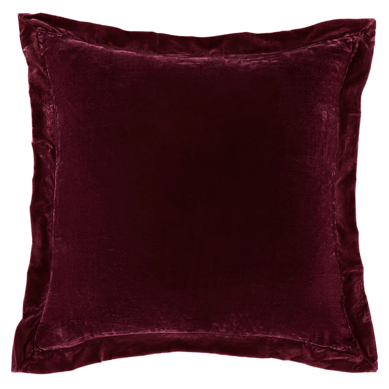 STELLA FAUX SILK VELVET FLANGED EURO SHAM