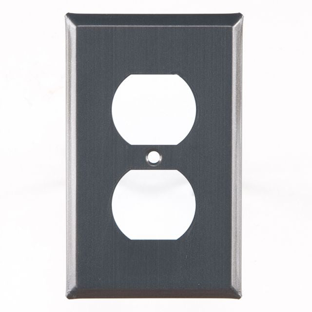 Single Outlet Unpierced Cover in Country Tin