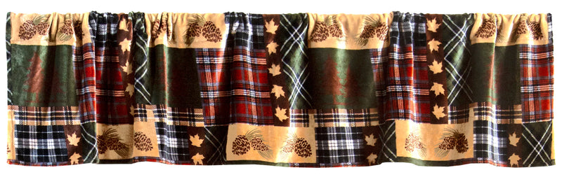 Tree Plaid Valance