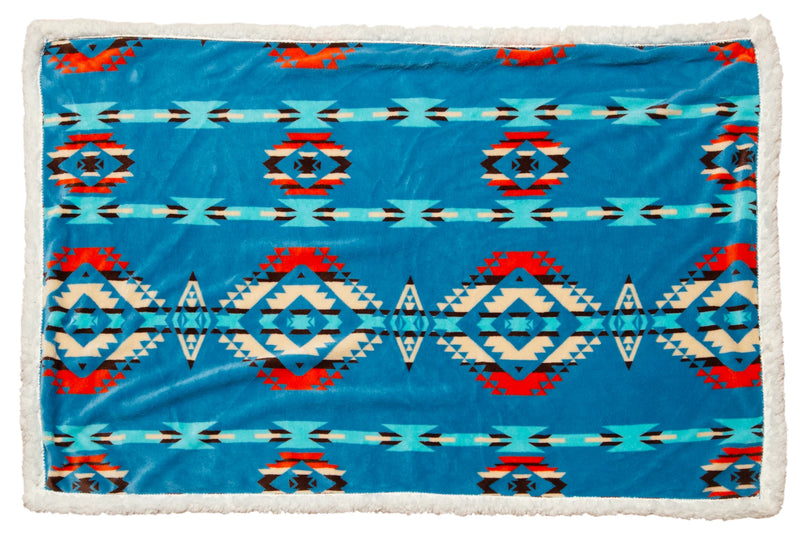 Turquoise Southwest Dog Blanket