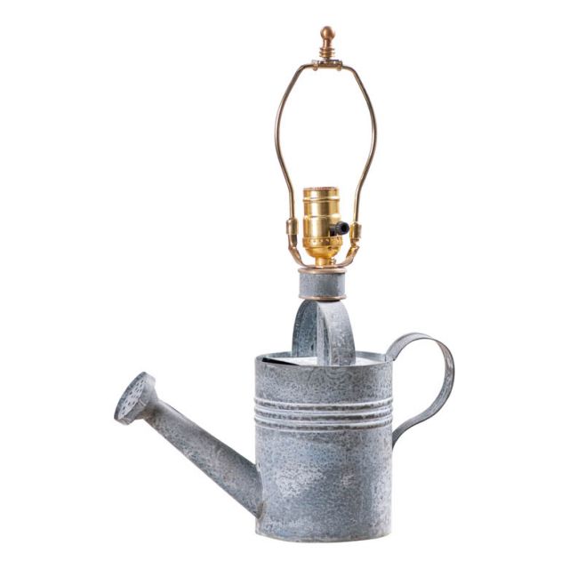 Watering Can Lamp Base in Weathered Zinc