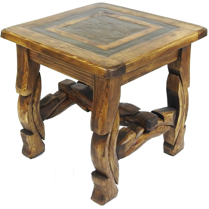 Yugo End Table with Slate
