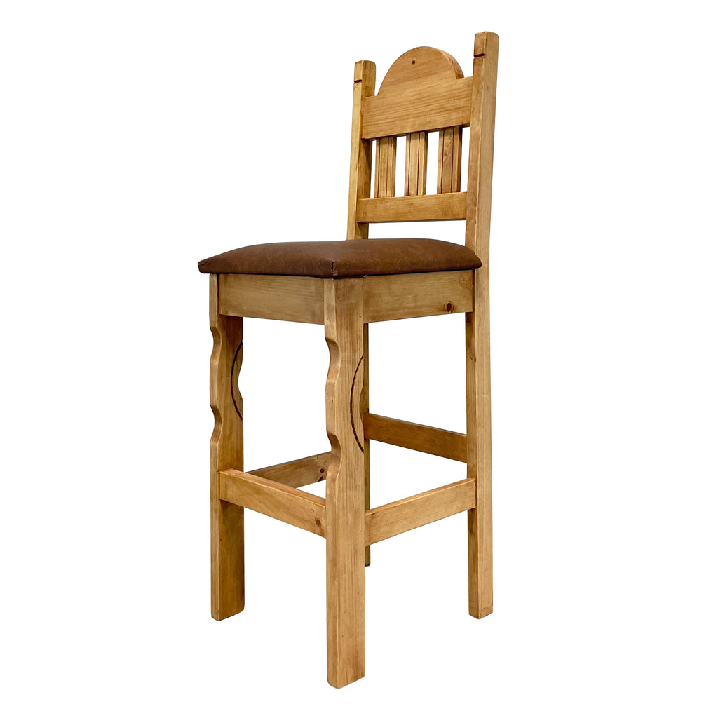 Texas Rustic Bar Stool 30" with Cushion