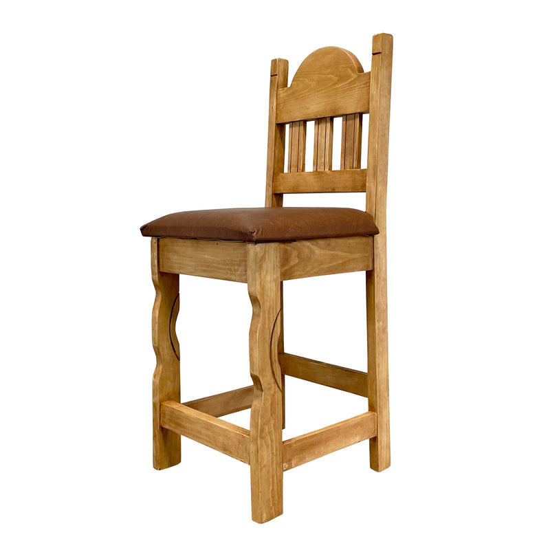 Texas Rustic Bar Stool 24" with Cushion