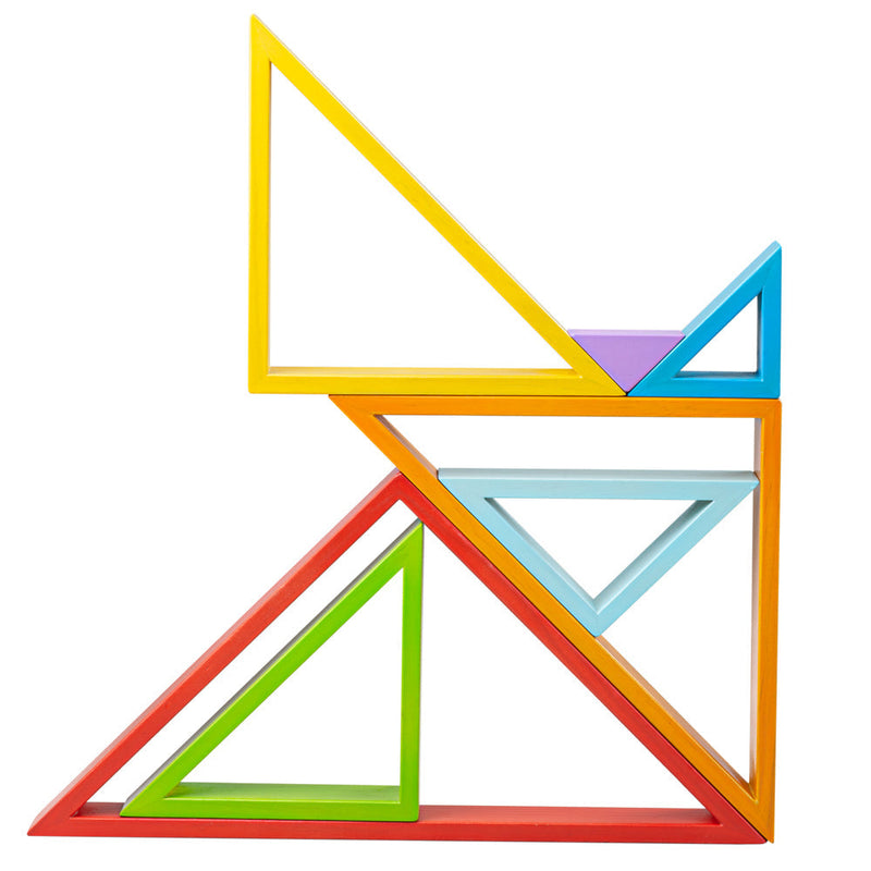 Wooden Stacking Triangles by Bigjigs Toys US