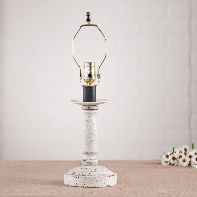 Butcher's Lamp Base in Americana White