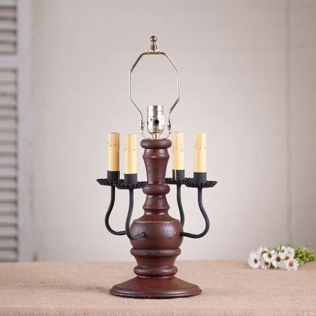 Cedar Creek Lamp Base in Americana Red
