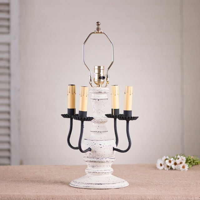 Cedar Creek Lamp Base in Americana White