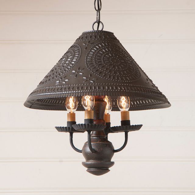 Homespun Shade Light in Espresso with Salem Brick