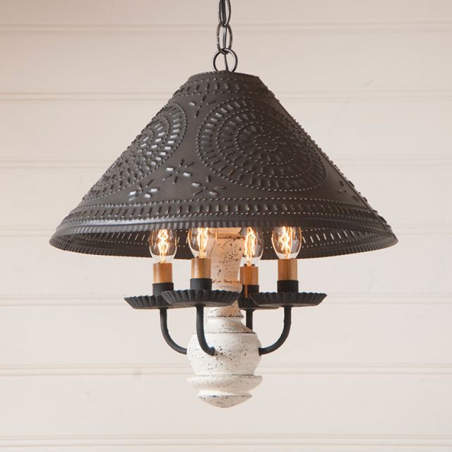 Homespun Shade Light in Vintage White