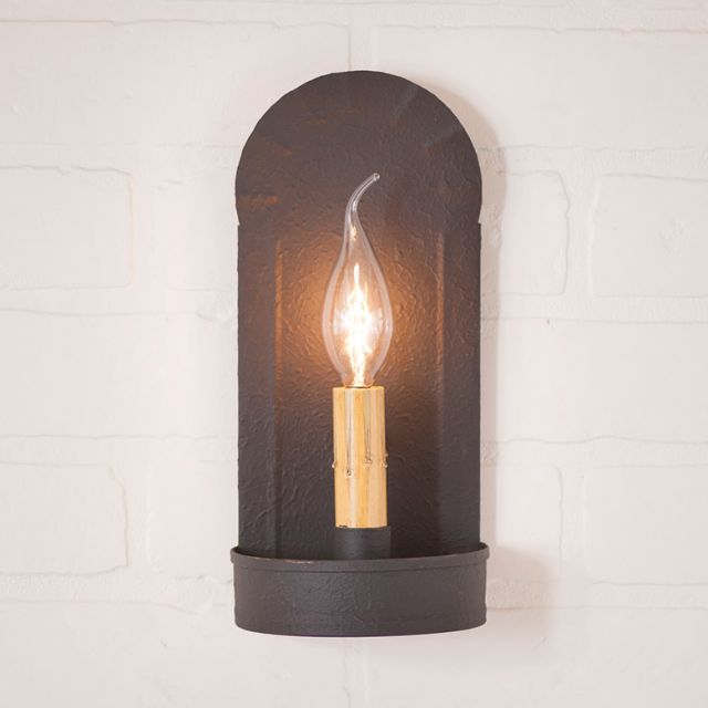 Fireplace Sconce in Textured Black