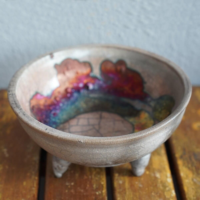 Mizu Ceramic Raku Bowl - RAAQUU Basics handmade pottery home decor by RAAQUU