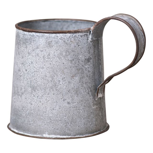 Decorative Mug in weathered Zinc