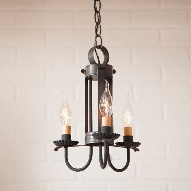 Small Amherst Hanging Light in Kettle Black