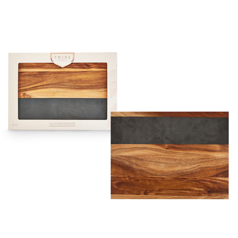 Wood with Slate Board