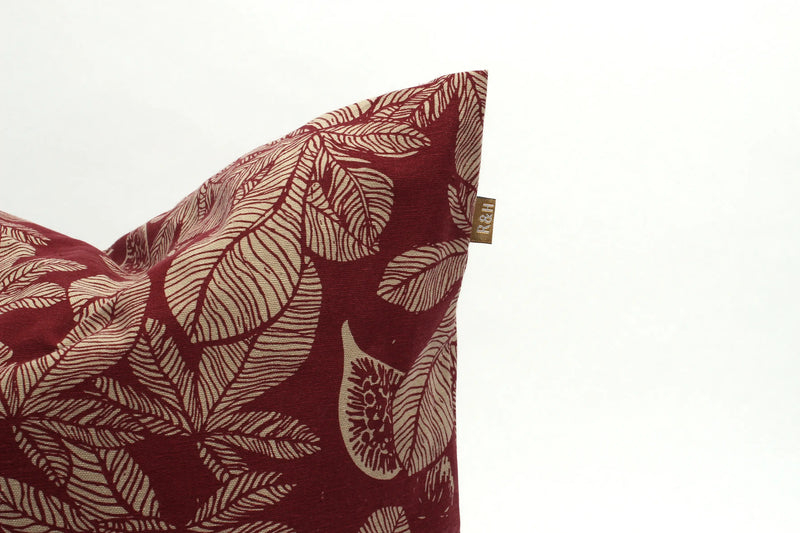 Fig Tree Pillow- Ruby