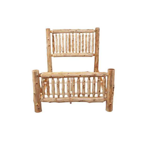 Cedar Log Small Spindle Bed