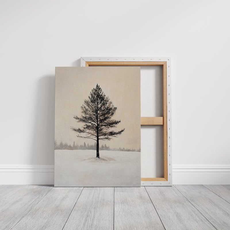 Solitude Beneath Winter's Embrace