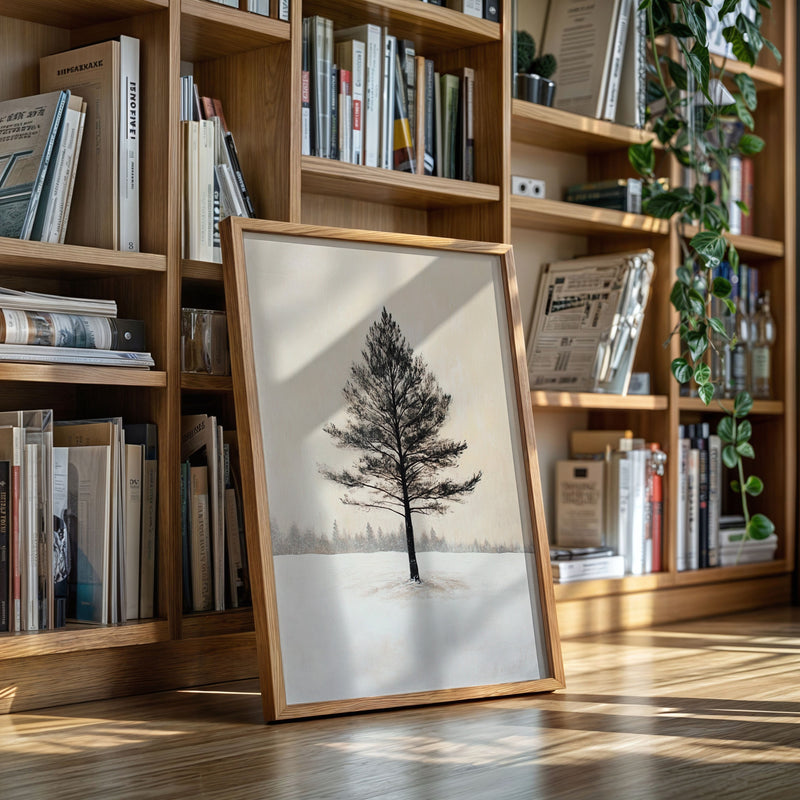 Solitude Beneath Winter's Embrace