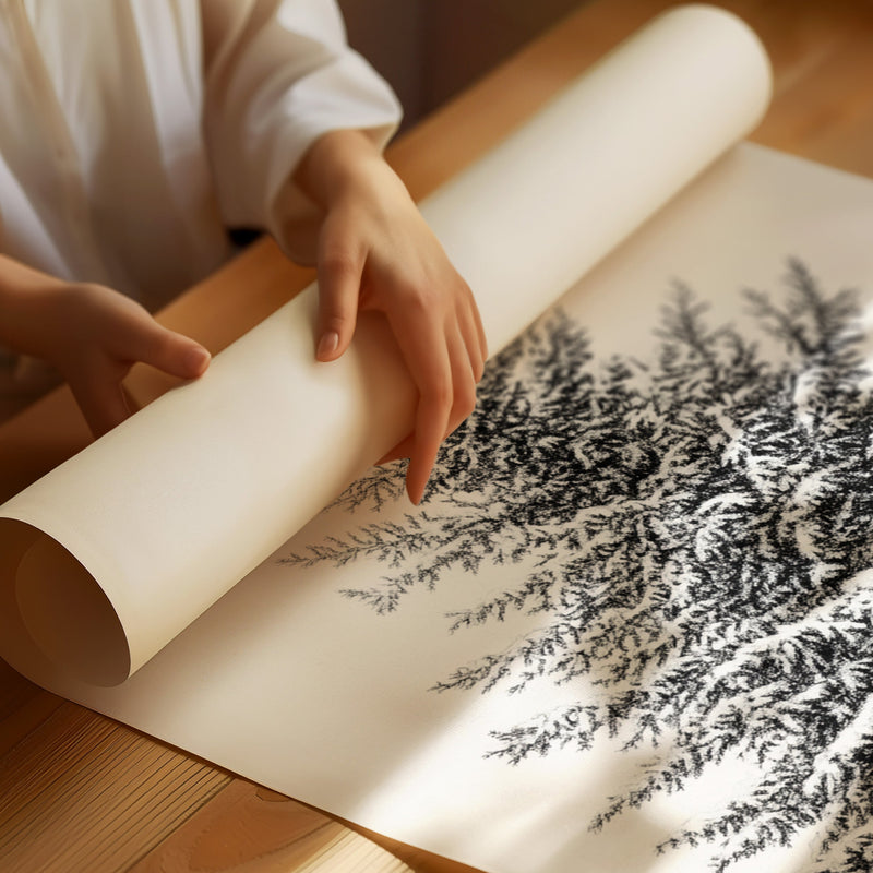 A Blanket Of White Snow-Covered Pine