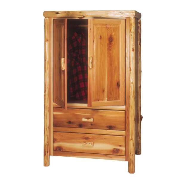 Cedar Log Wardrobe