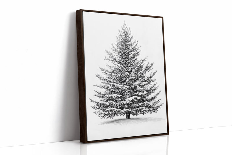 A Blanket Of White Snow-Covered Pine