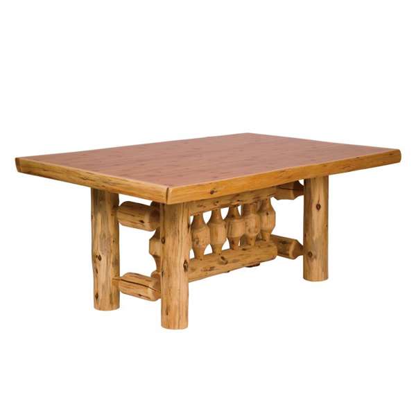 Cedar Log Dining Table