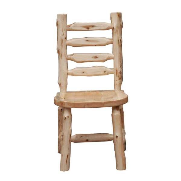 Cedar Log Ladder Back Chair