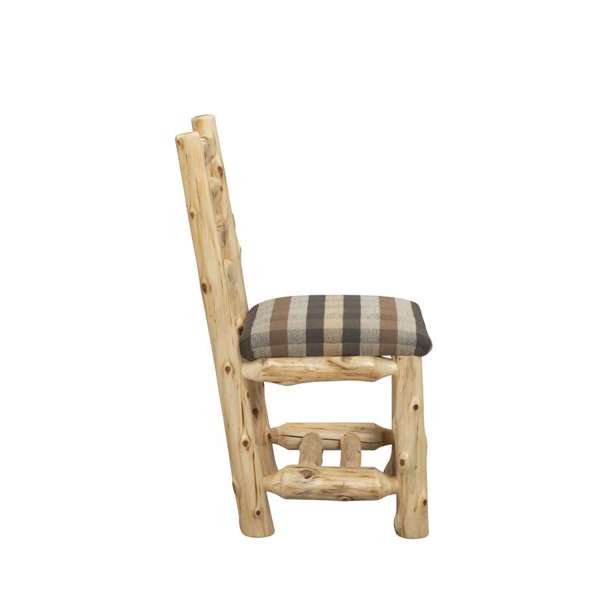Cedar Log Upholstered Side Chair