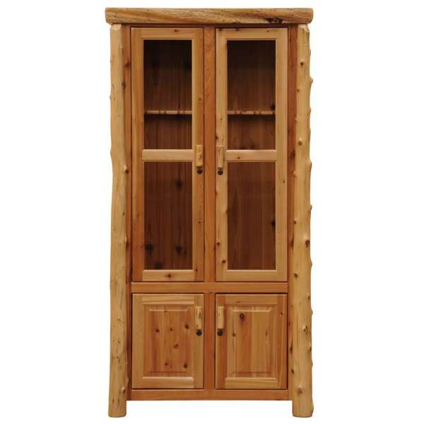 Cedar Log Eight Gun Cabinet