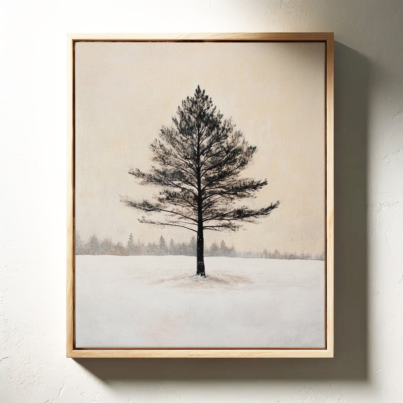 Solitude Beneath Winter's Embrace