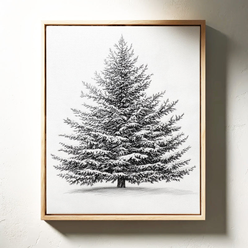 A Blanket Of White Snow-Covered Pine