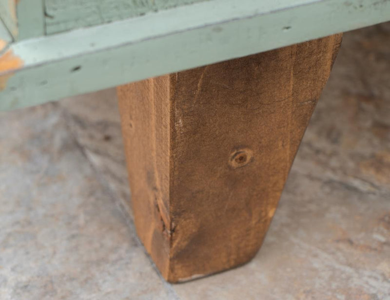 Toscana 3 Drawer 4 Glass Door Buffet in Sage Green