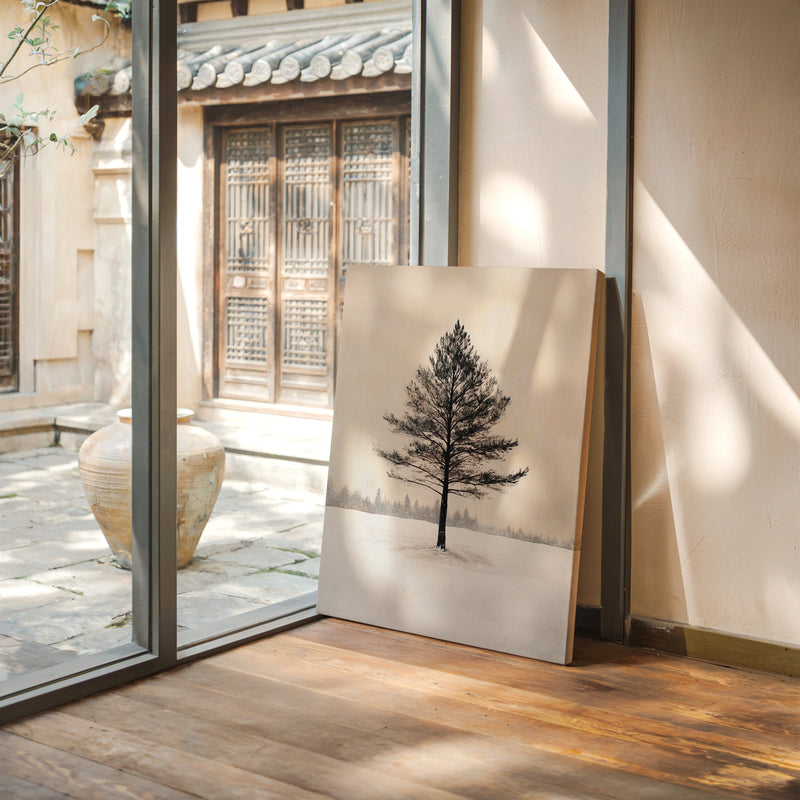 Solitude Beneath Winter's Embrace