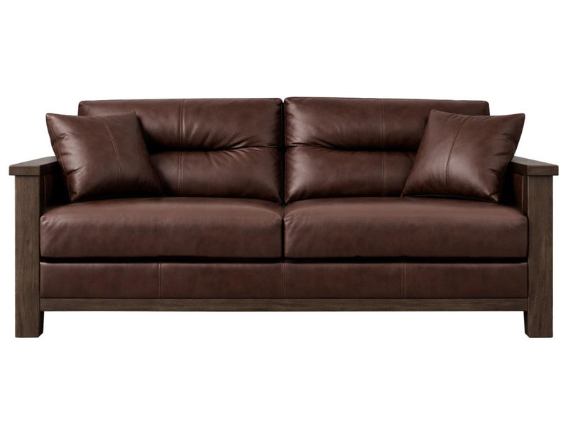 Walnut Forge Collection Sofas with Leather