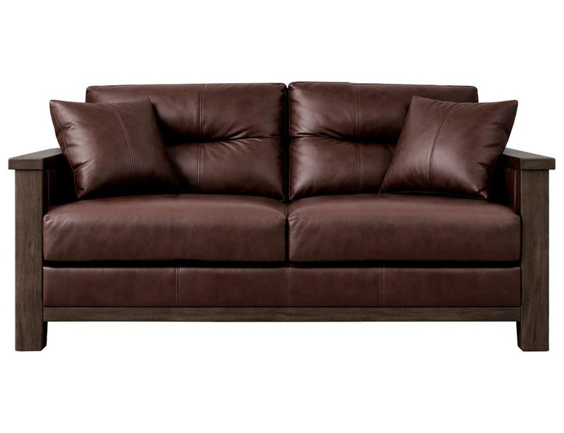 Walnut Forge Collection Sofas with Leather
