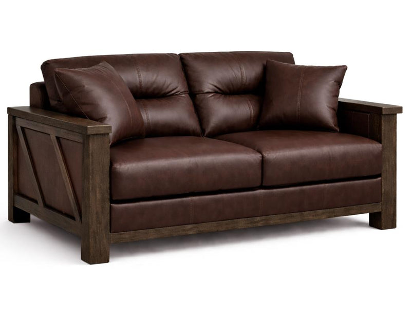 Walnut Forge Collection Sofas with Leather