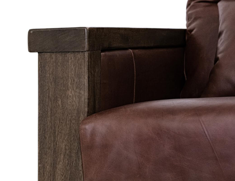 Walnut Forge Collection Sofas with Leather