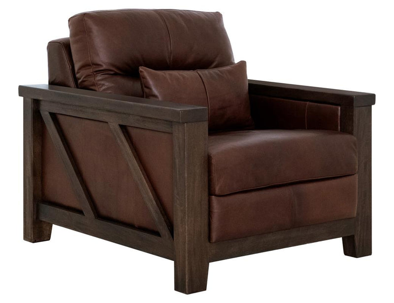 Walnut Forge Collection Sofas with Leather