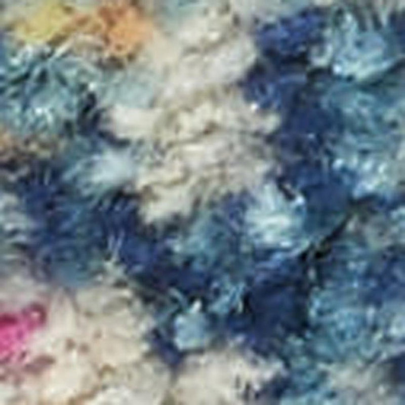 2' X 3' Light Blue Southwestern Power Loom Area Rug