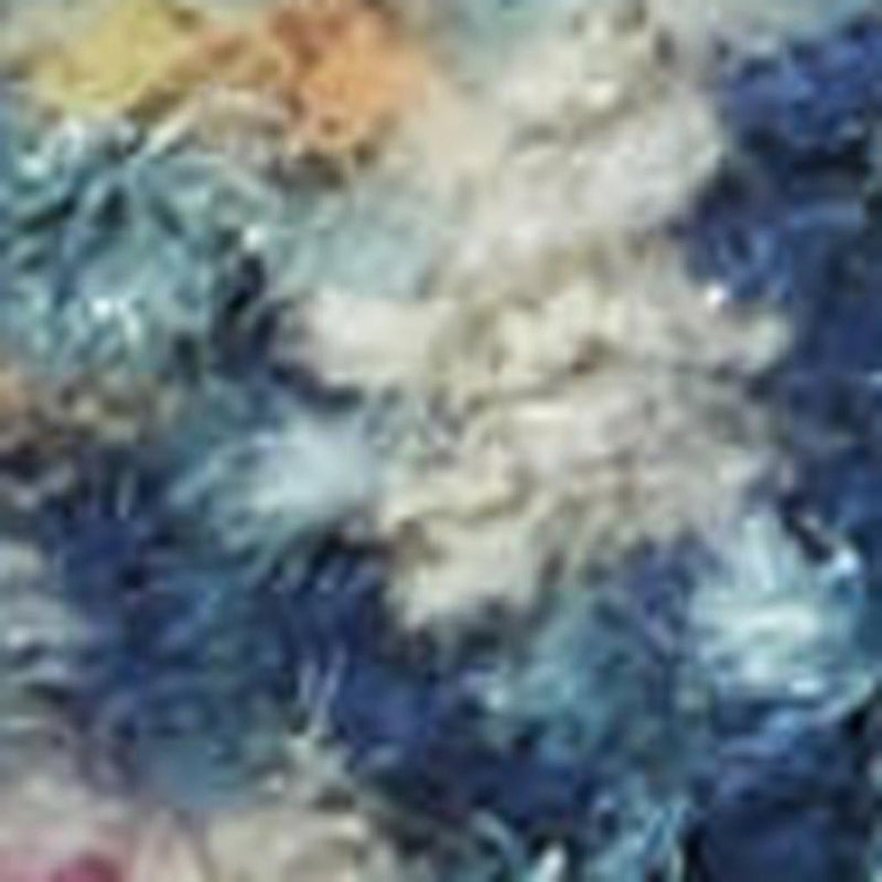 4' X 6' Light Blue Southwestern Power Loom Area Rug