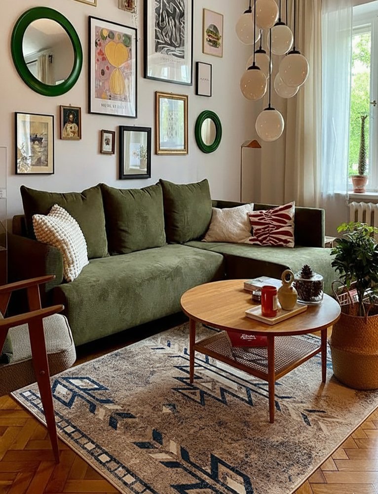 5' X 8' Gray Beige and Blue Southwestern Washable Area Rug