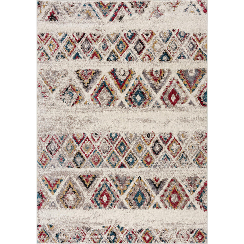 4' X 6' Cream Southwestern Area Rug