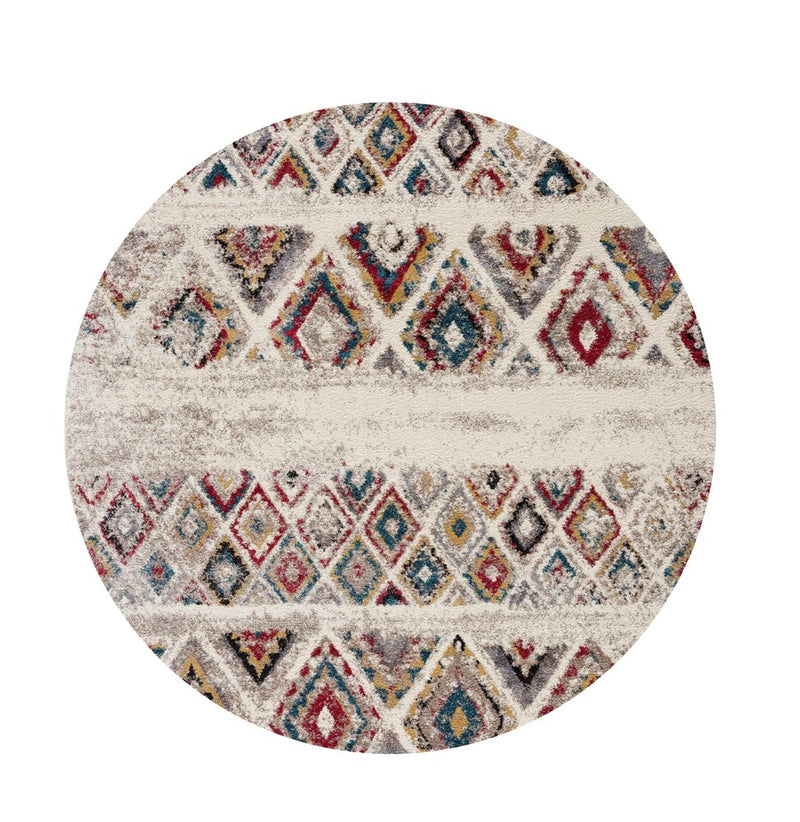 4' X 6' Cream Southwestern Area Rug