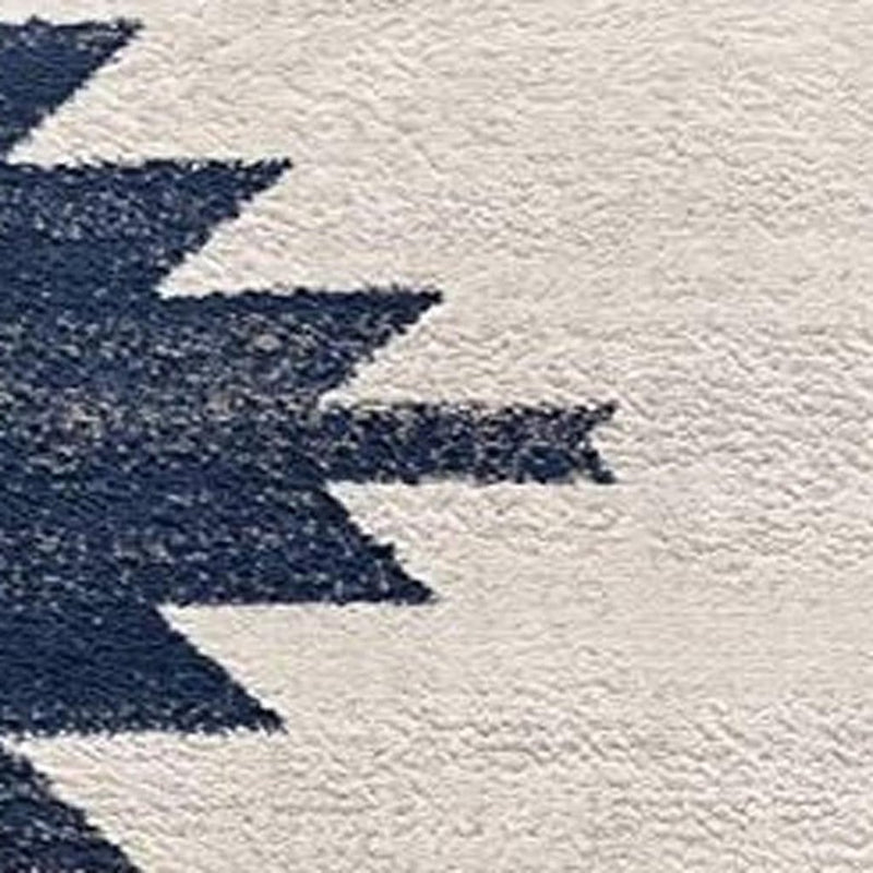 13' Runner Blue and Ivory Southwestern Runner Rug