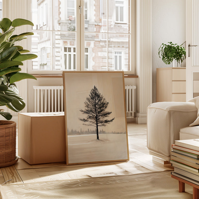 Solitude Beneath Winter's Embrace